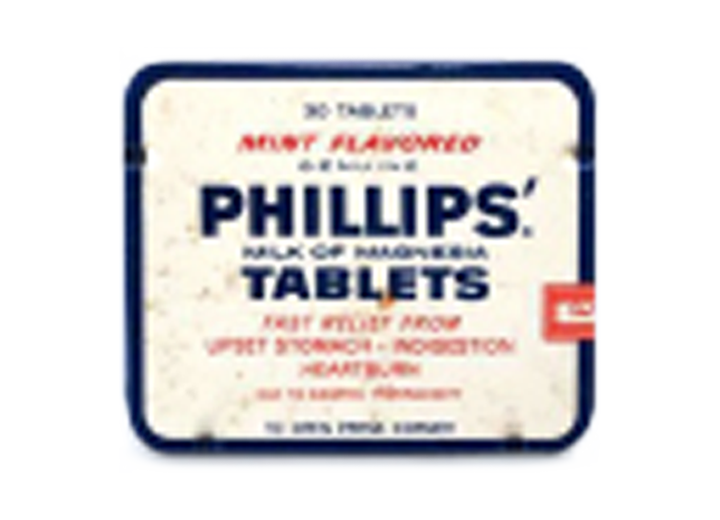 Phillips' Milk of Magnesia tablets tin box